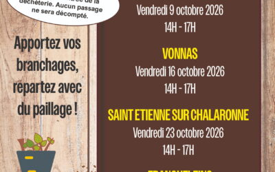 BROYAGE GRATUIT DES VÉGÉTAUX EN DÉCHÈTERIE